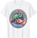 Men's Panther Chameleon Dad Cute Kawaii Reptile Lover Gift T-Shirt - White