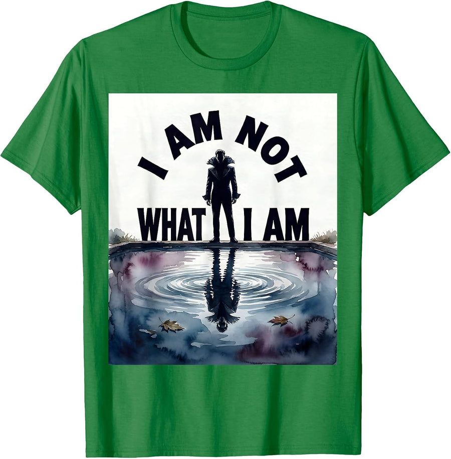 Men's I Am Not What I Am Witty Literary Humor Shakespeare Drama T-Shirt - Kelly Green