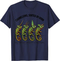 Chameleons, Sorted By Horn Funny Reptile Lover Pet Owner T-Shirt - Navy Blue