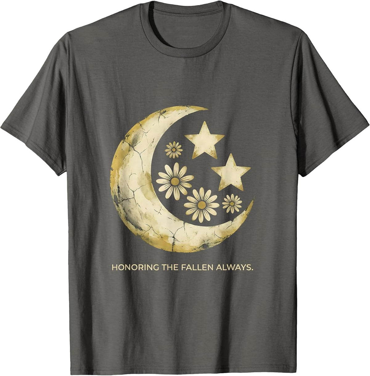 Sept 11 Memorial Honoring the Fallen Always T-Shirt - Asphalt Grey
