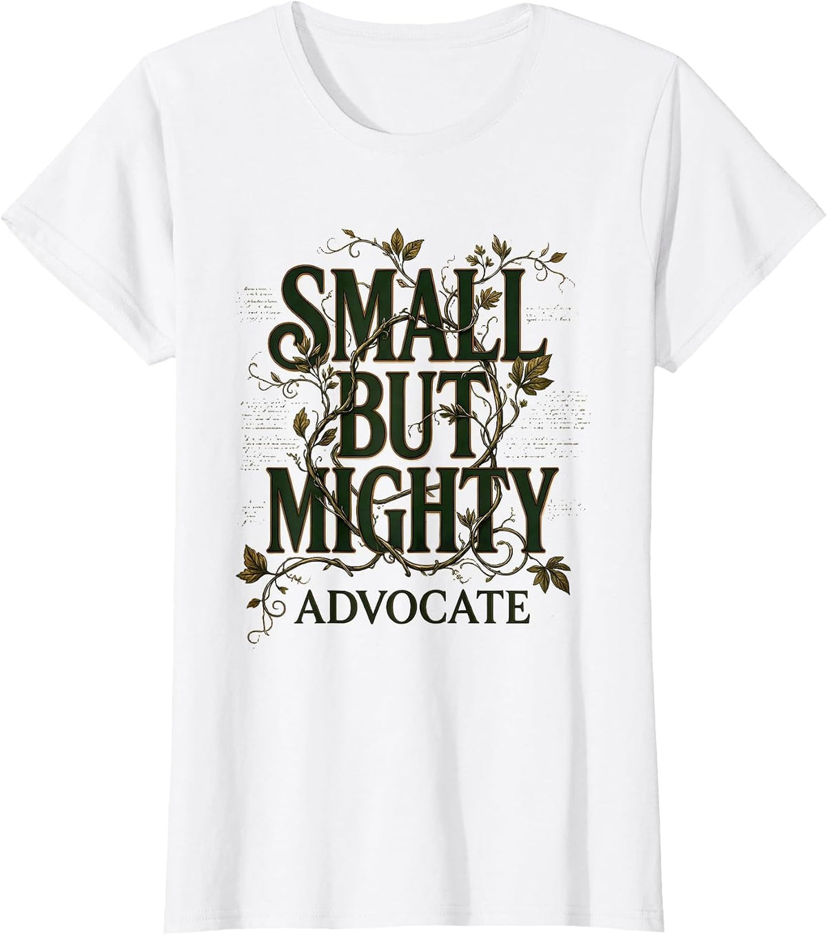 Women's Small But Mighty Advocate NICU Nurse Design T-Shirt - White