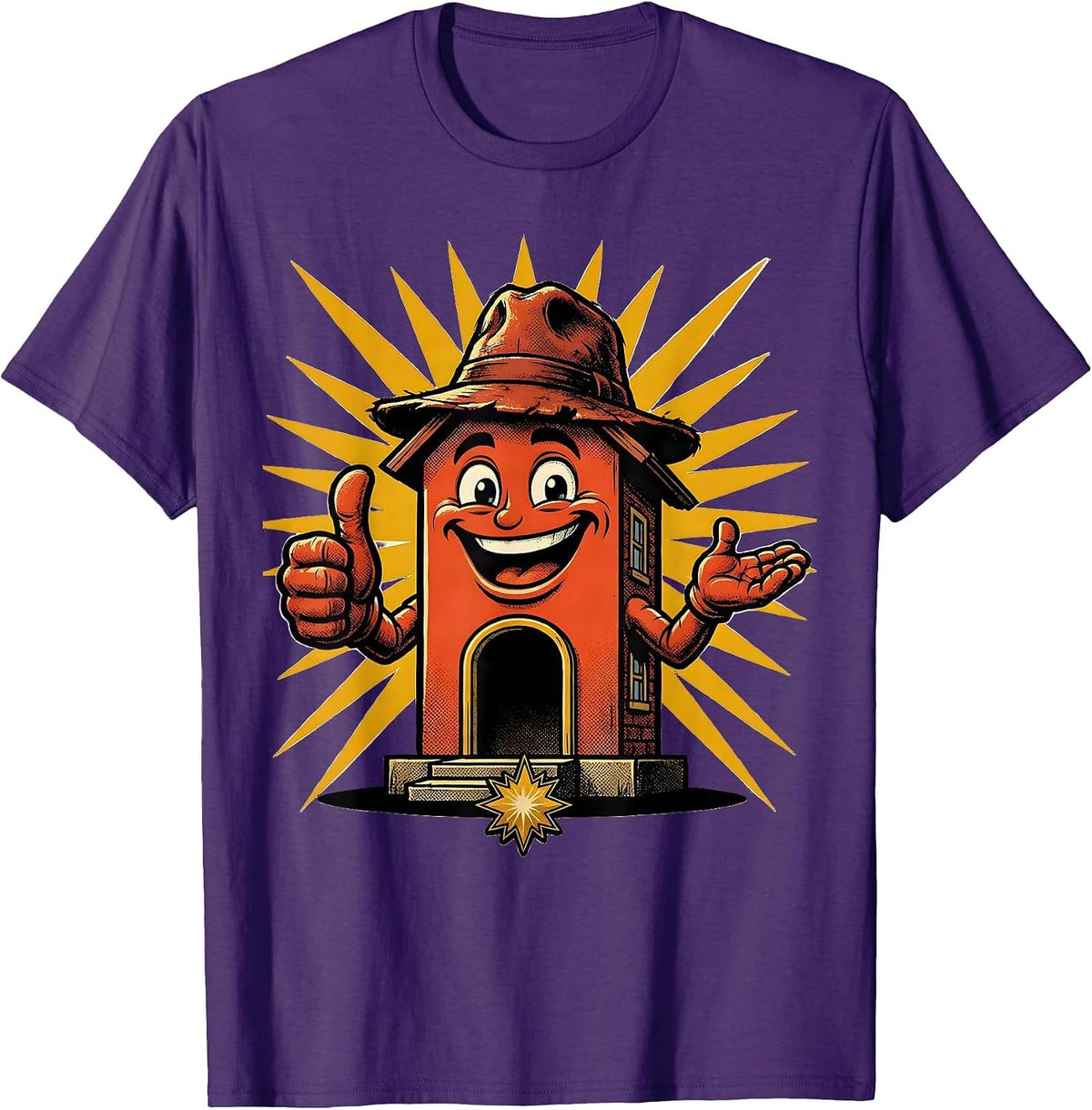 Red Schoolhouse Sunbeams Teacher Graphic T-Shirt - Purple