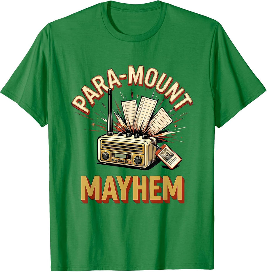 Para-Mount Mayhem Funny Paraprofessional Paraeducator T-Shirt, Men, Kelly Green, X-Large - As Pictured