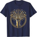 Confetti Cannon Celebration Crowd Graphic T-Shirt - Navy Blue