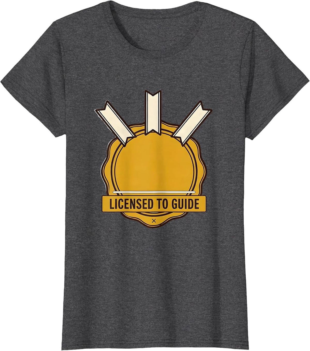 Women's Licensed To Guide Groovy Social Worker Appreciation MSW T-Shirt - Dark Heather Grey