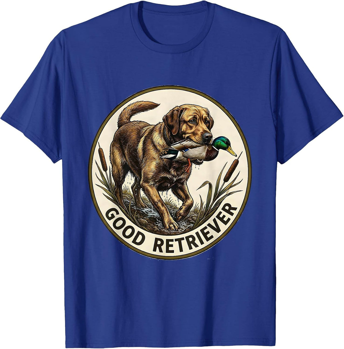 Good Retriever Vintage Labrador Duck Hunting Local Boy T-Shirt - Royal Blue