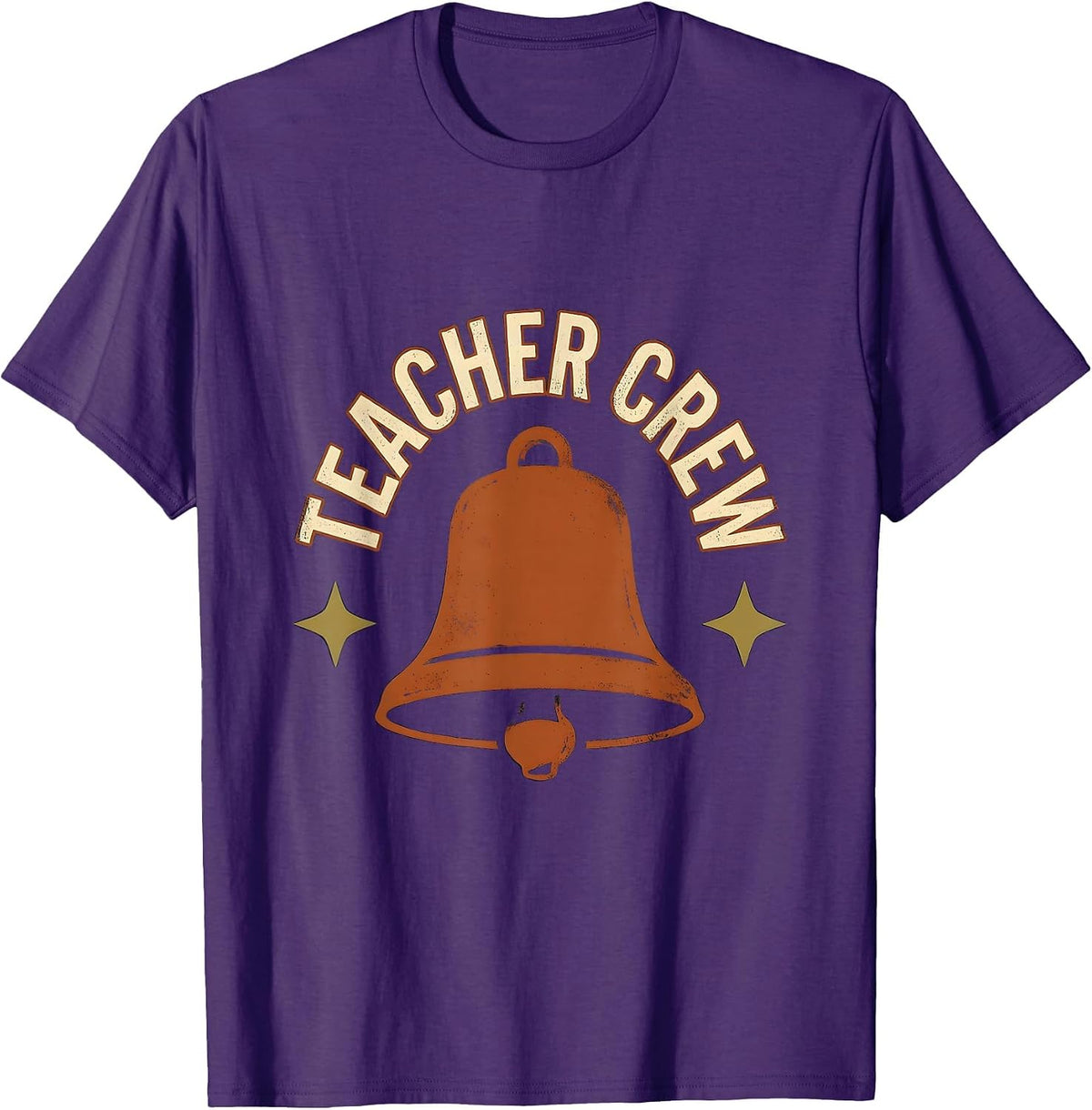 Teacher Crew Vintage Teacher Team Spirit Back To School T-Shirt - Purple