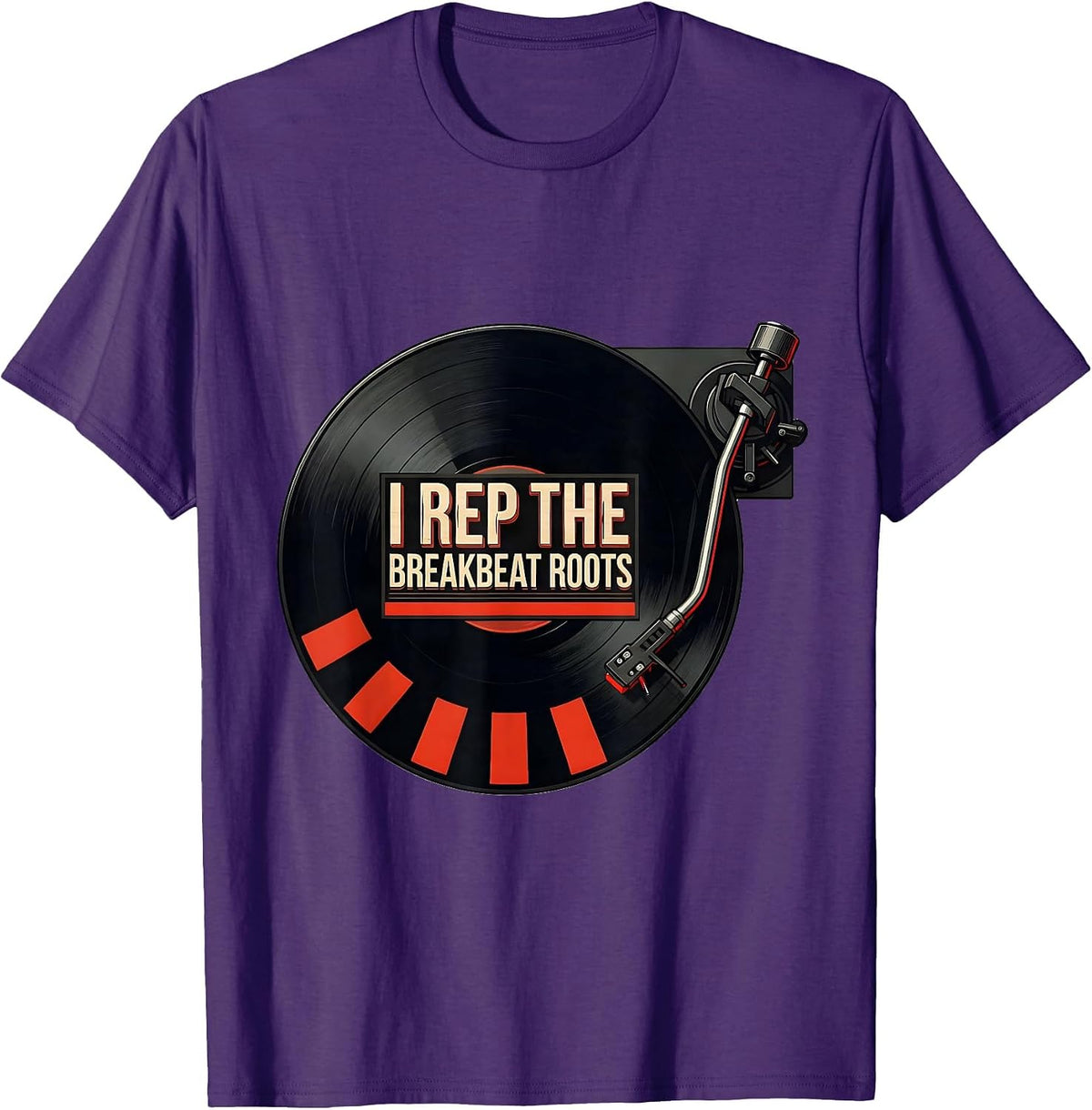 I Rep The Breakbeat Roots Urban Nostalgic Hip Hop Rap T-Shirt - Purple