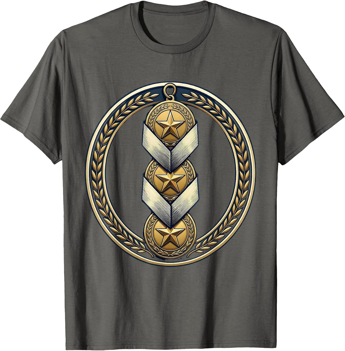 Men's Sped Teacher Patience Medals Graphic Design T-Shirt - Asphalt Grey