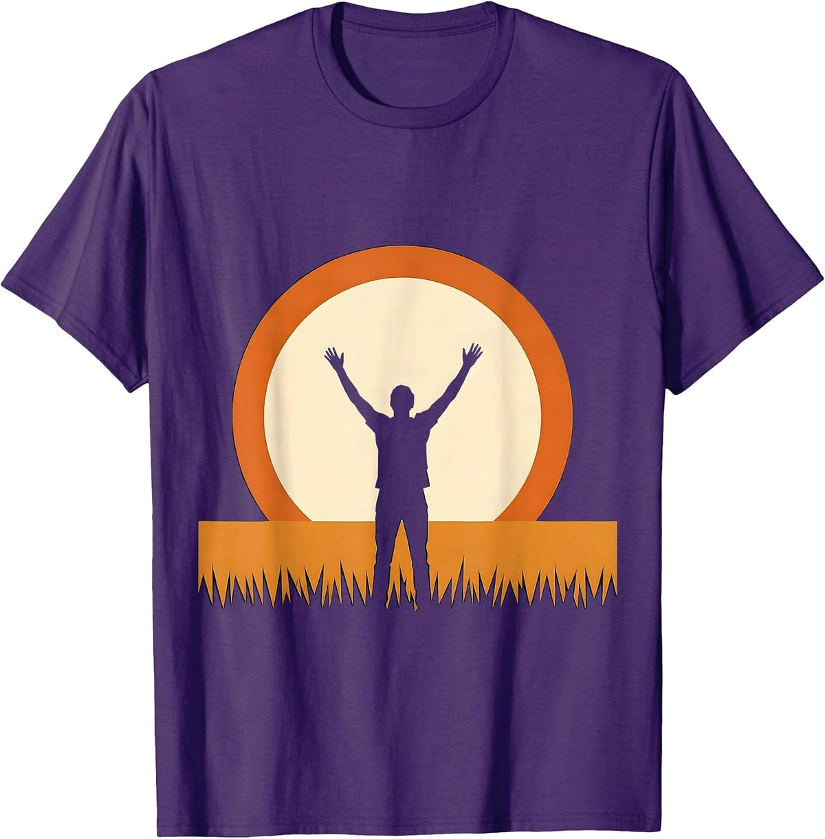 Soccer Dad Sideline Cheering Graphic T-Shirt - Purple