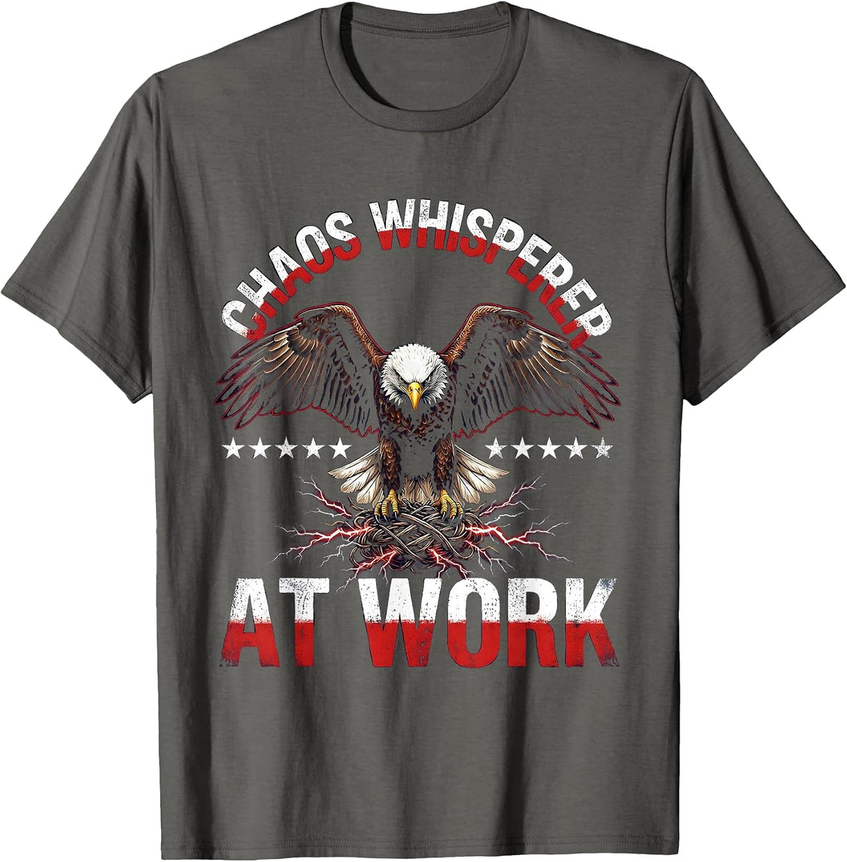 Men's Chaos Whisperer At Work Coordinator Design T-Shirt - Asphalt Grey