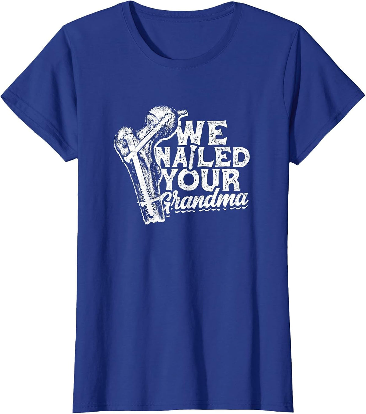 Wir haben Deine Oma Nailed - Biology T-Shirt - Royal Blue