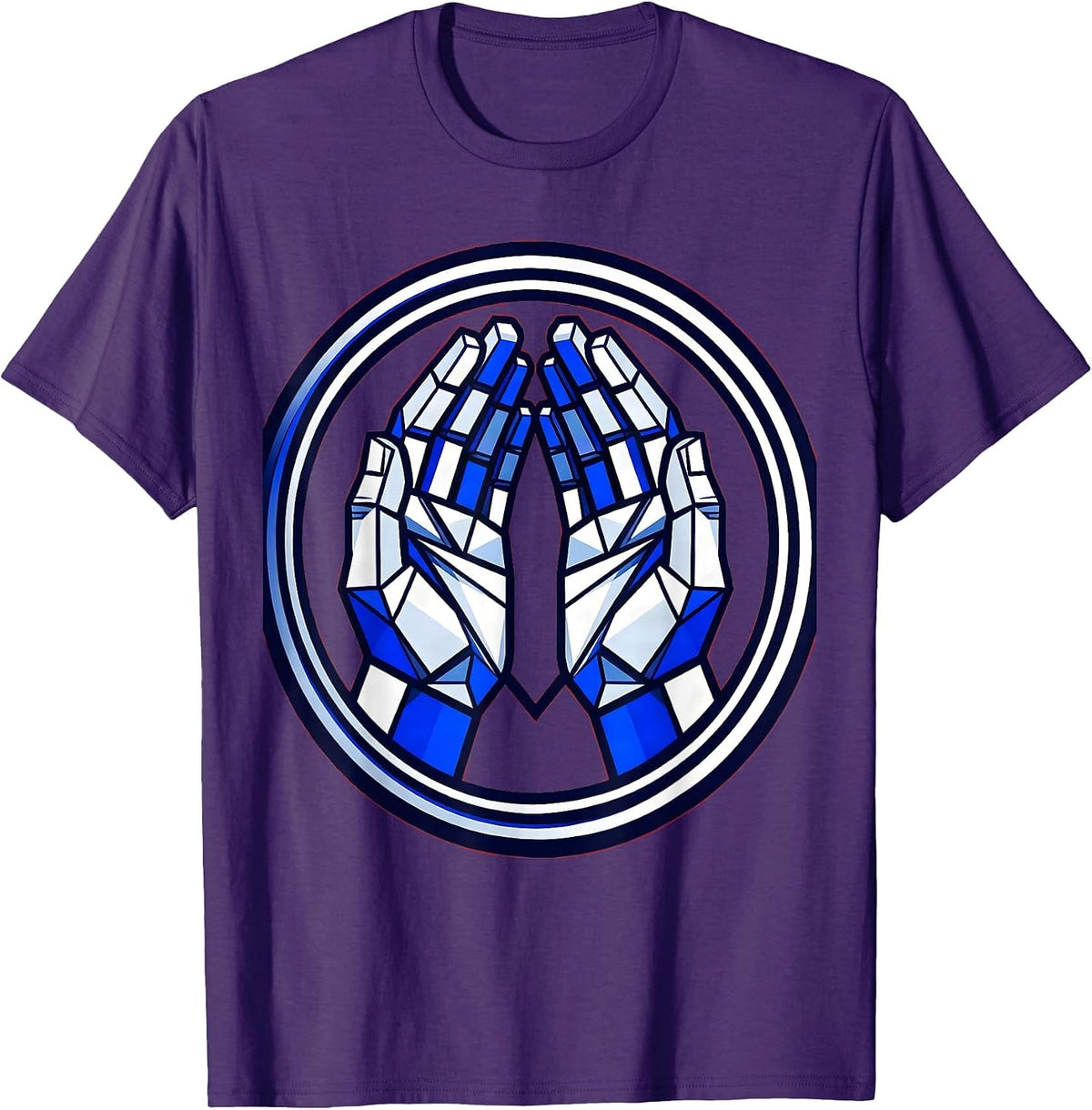 Men's ASL Signing Hands Speech Therapy Graphic T-Shirt - Purple