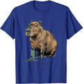 Capy No Biggie Funny Capybara Animal Meme Humor T-Shirt - Royal Blue
