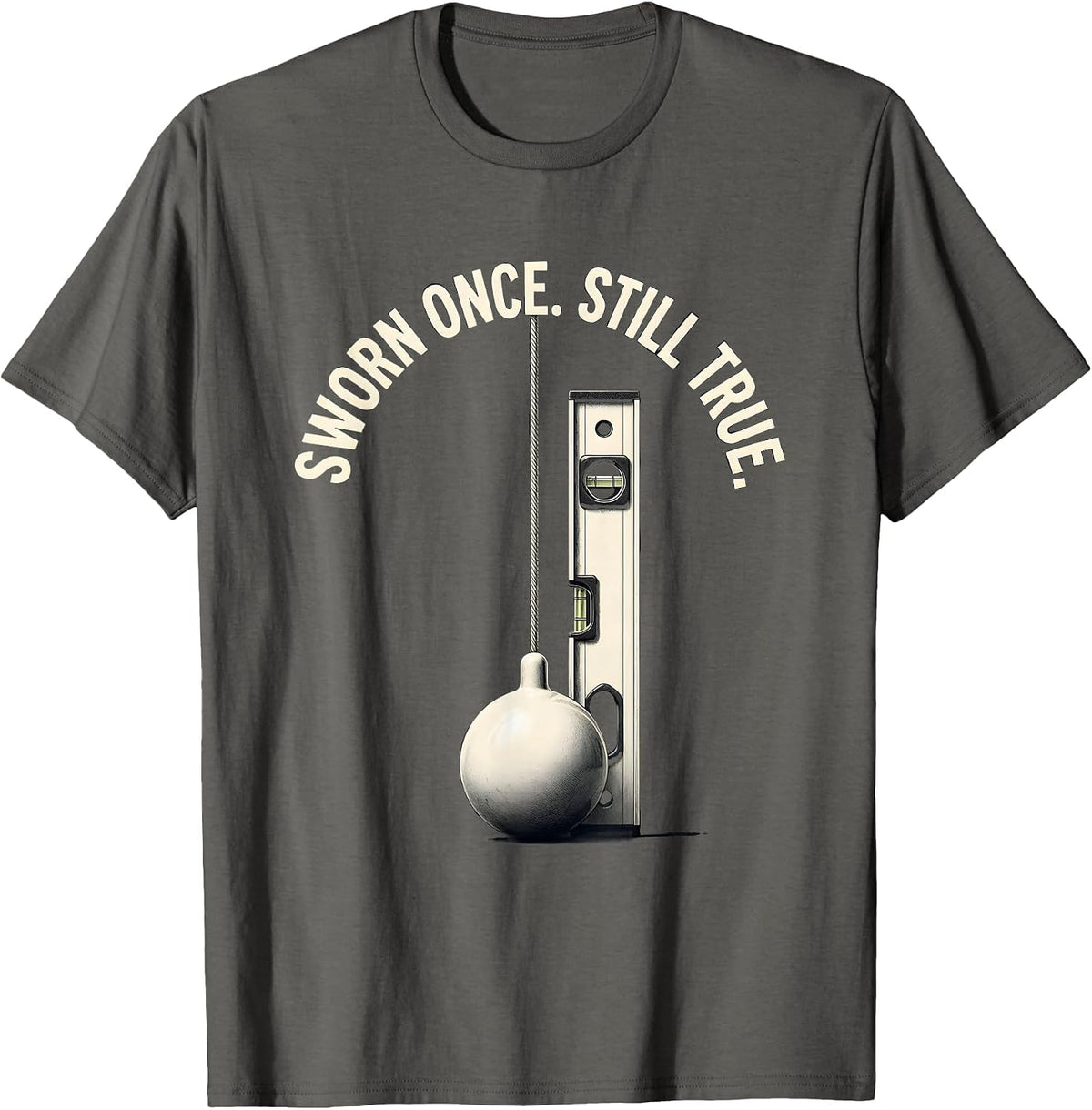 Sworn Once Still True Masonic Freemason Fraternal Pride T-Shirt - Asphalt Grey
