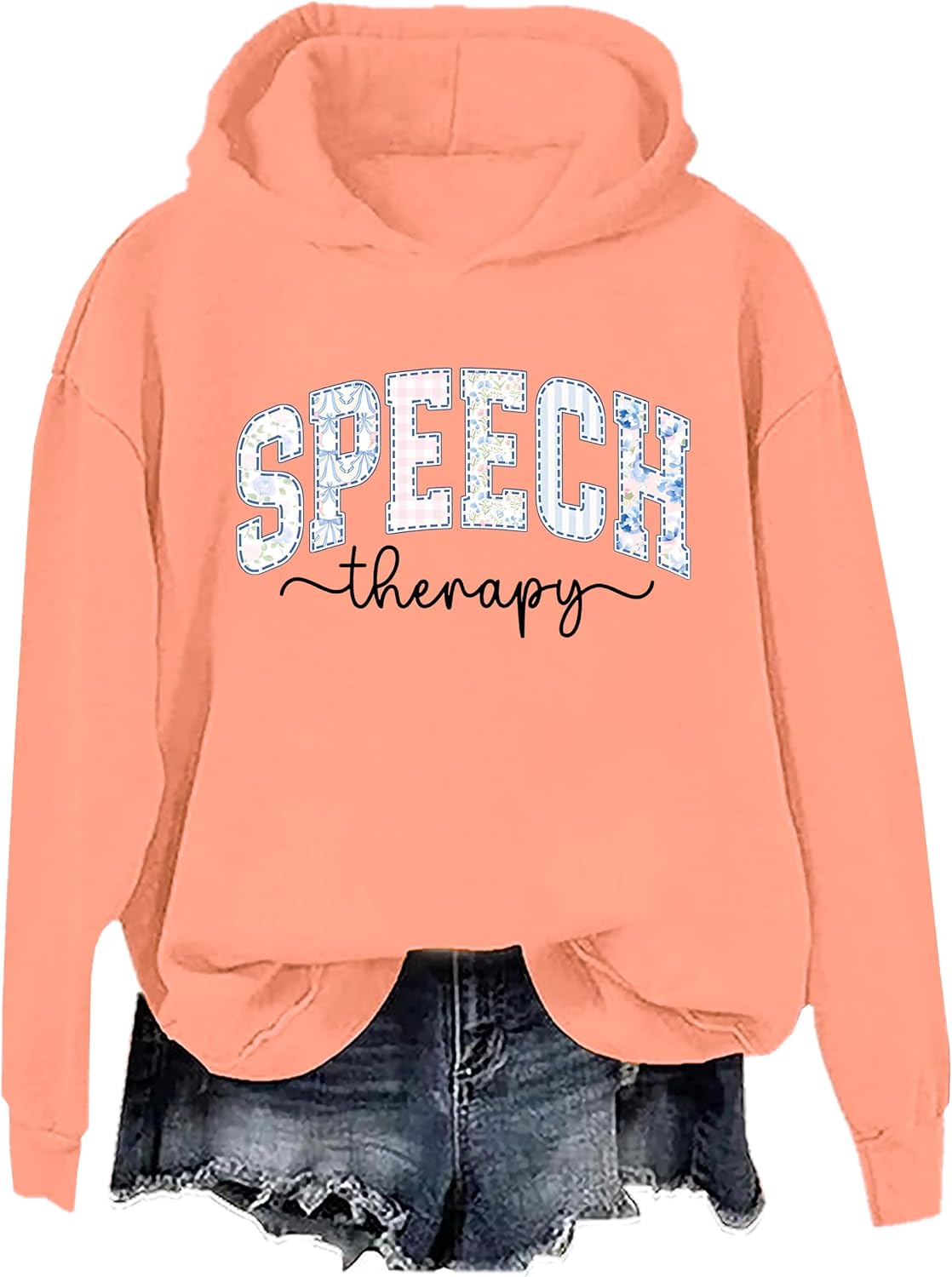 Speech Therapy Sweatshirts For Women Speech Language Pathology Sweatshirt Language Pathology Gifts Shirt - Hooded Neck