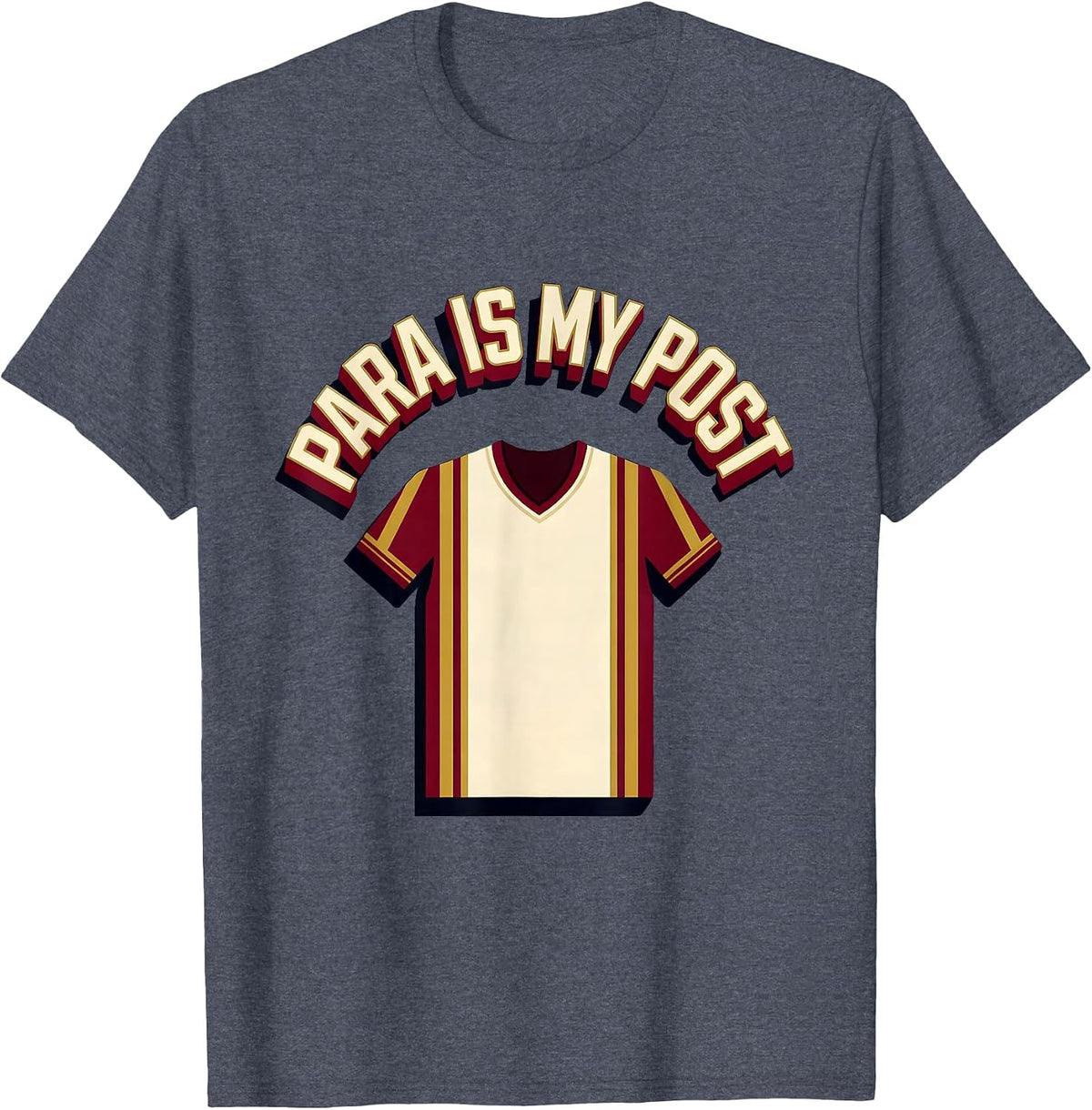 Para Is My Post Funny Paraprofessional Paraeducator T-Shirt - Heather Blue