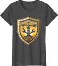 Women's Construction Crane Silhouette Labor Day Dusk Design T-Shirt - Dark Heather Grey