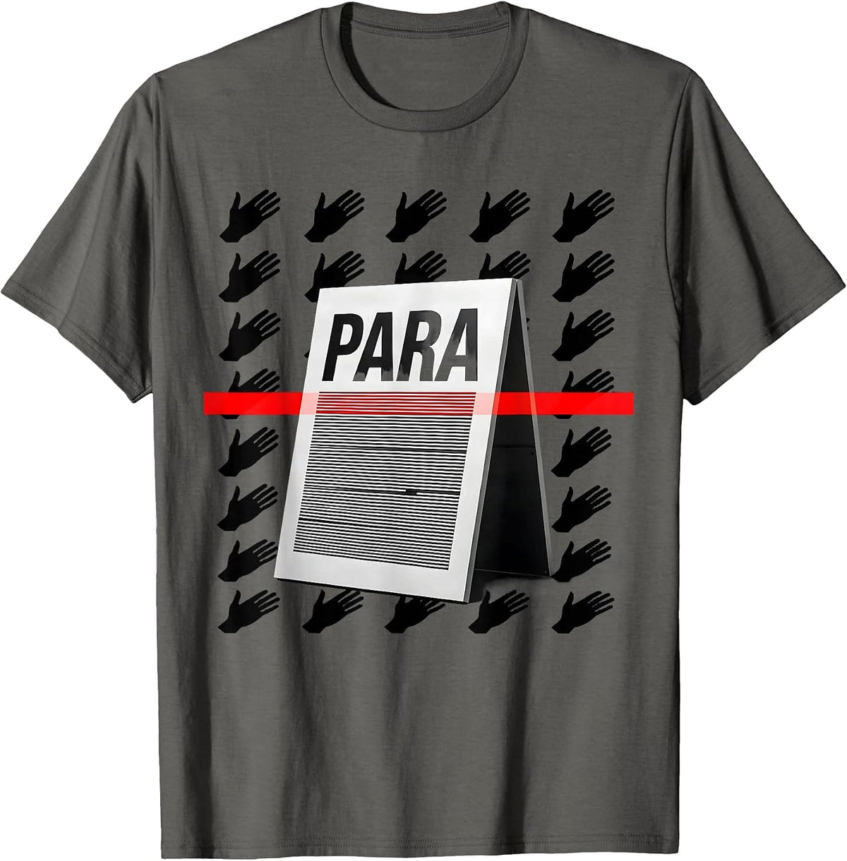Para Funny Paraprofessional Paraeducator School Aide T-Shirt - Asphalt Grey
