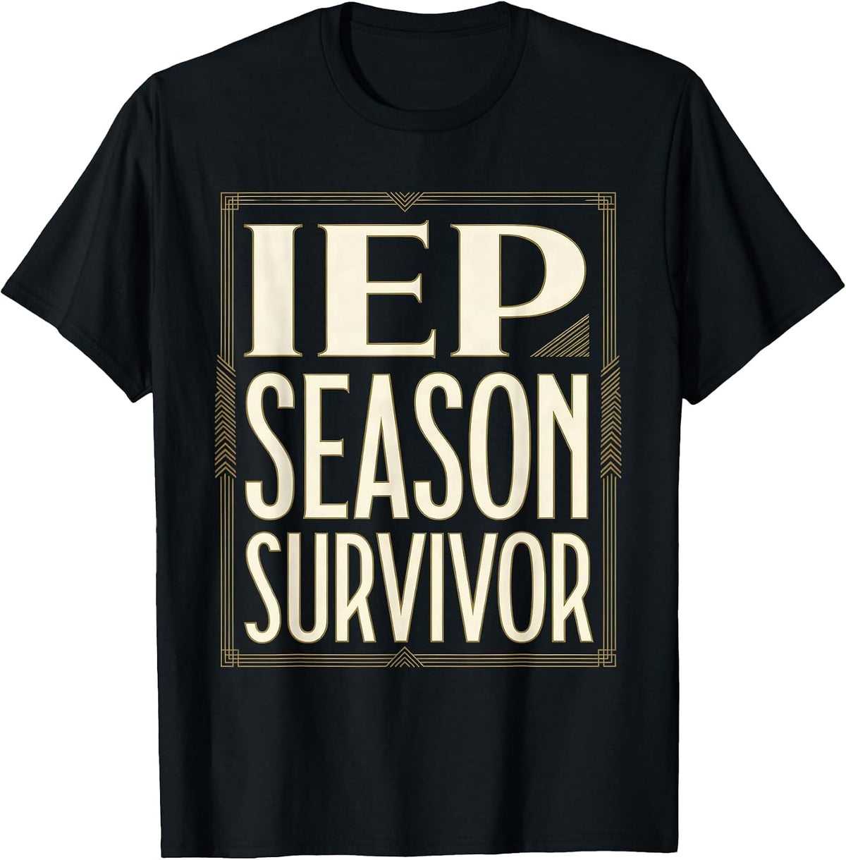 Men's IEP Season Survivor Special Education Teacher T-Shirt - Black