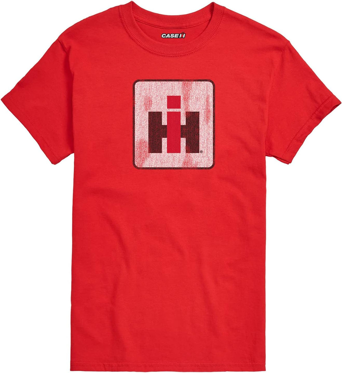 International Harvester - IH Logo Distressed - Mens Short Sleeve Tee - Red