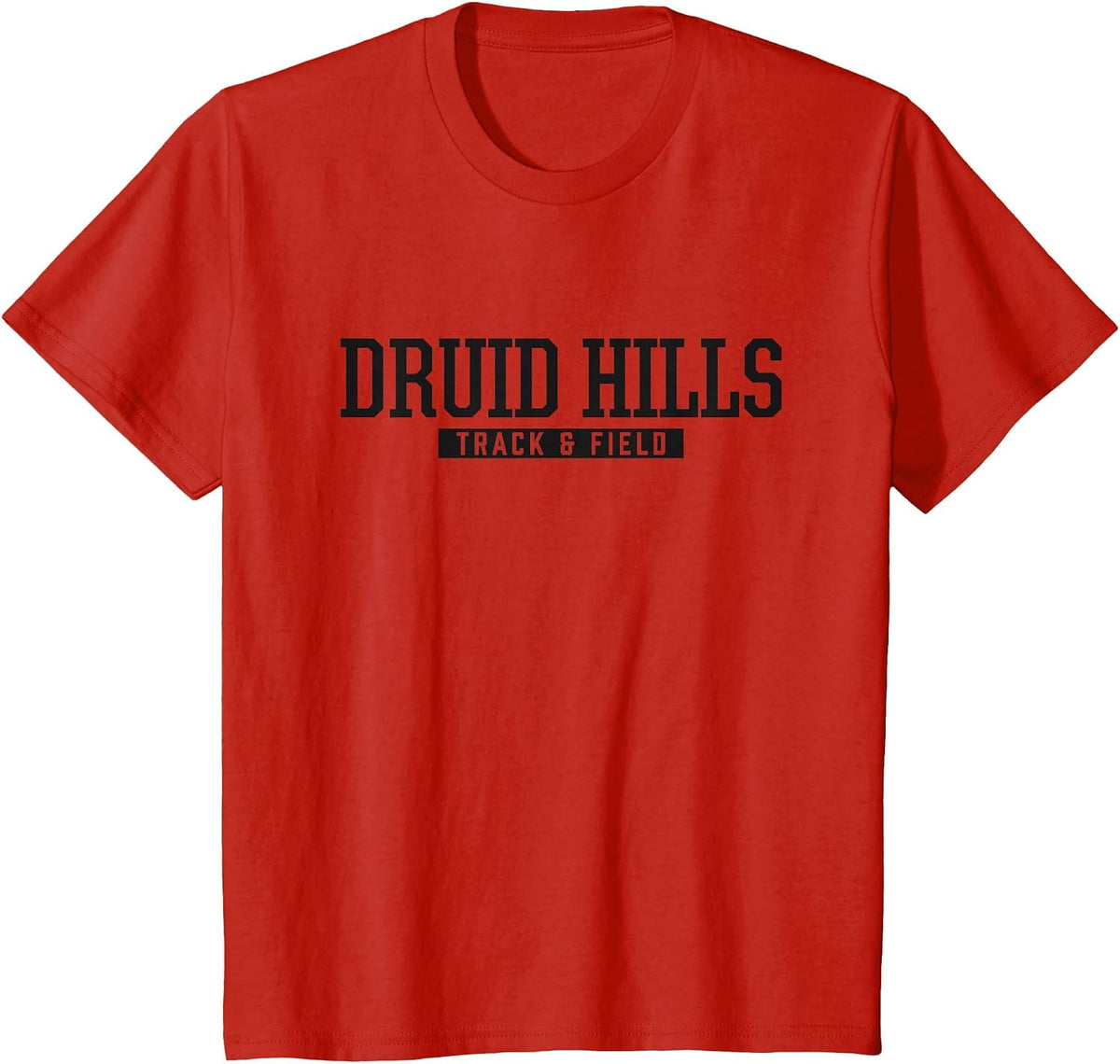 Druid Hills High School Track & Field T-Shirt - Red