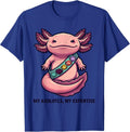 My Axolotls My Expertise Cute Kawaii Axolotl Lover Gift T-Shirt - Royal Blue