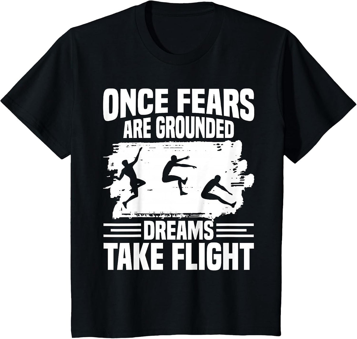 Triple Jumper Spikes Track & Field Spikes Triple Jump T-Shirt - Black