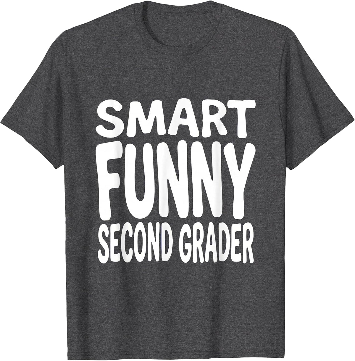 Smart Funny Second Grader 2nd Grade Design T-Shirt - Dark Heather Grey