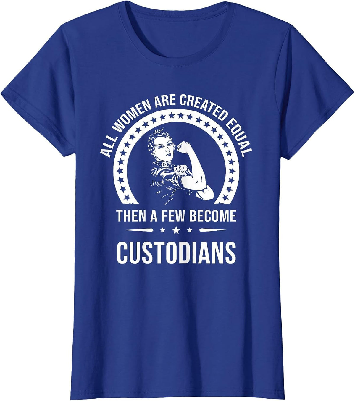 Custodian Shirts for Women | Custodian T-Shirt - Royal Blue