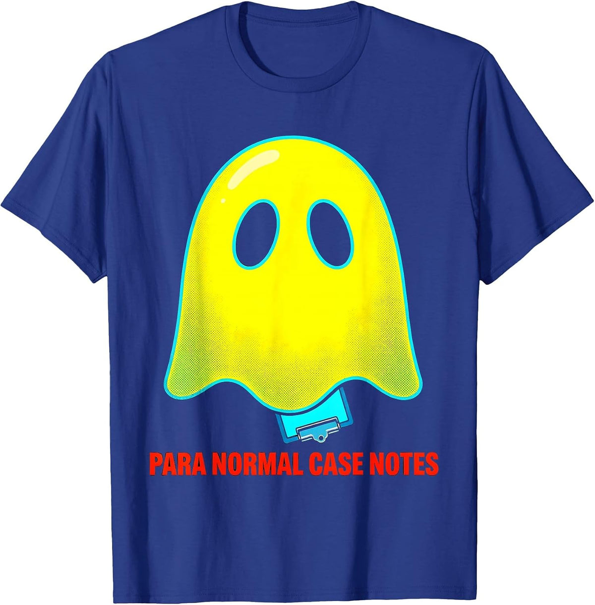 Para Normal Case Notes Pop Art Paraeducator Halloween Ghost T-Shirt - Royal Blue