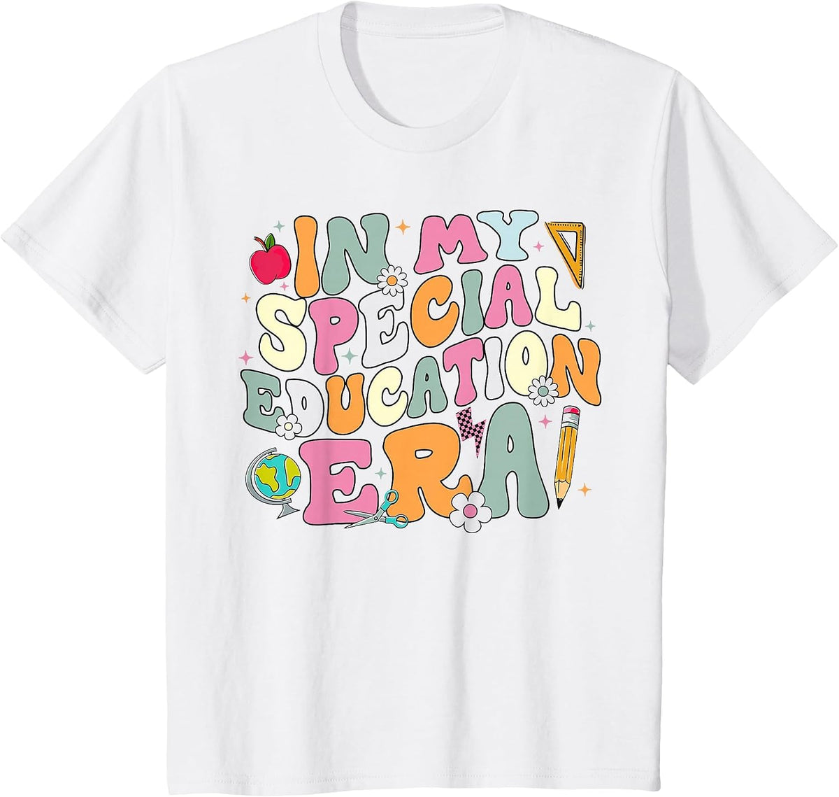 Special Education Teacher Era Inspirational SPED ABA Autism T-Shirt - White