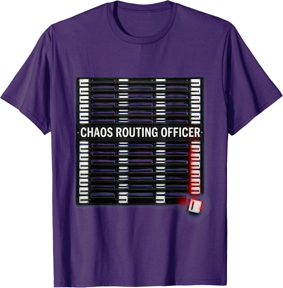 Chaos Routing Officer Funny Chaos Coordinator Workplace T-Shirt - Purple