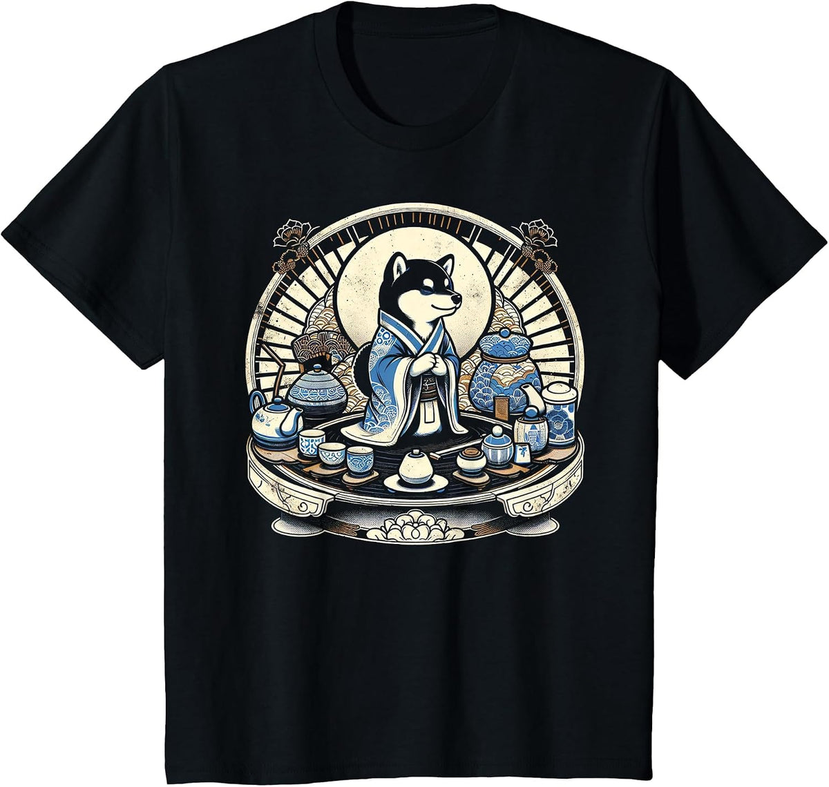Shiba Inu Tea Master T-Shirt - Black