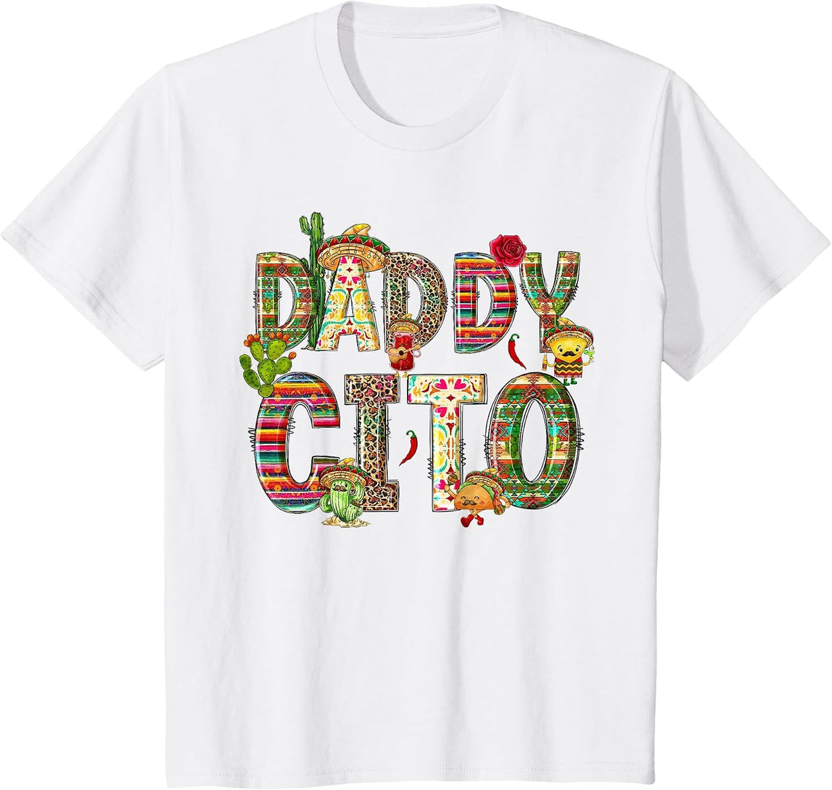 Daddy Cito Cinco de Mayo Fiesta Mexican Matching Family T-Shirt - White