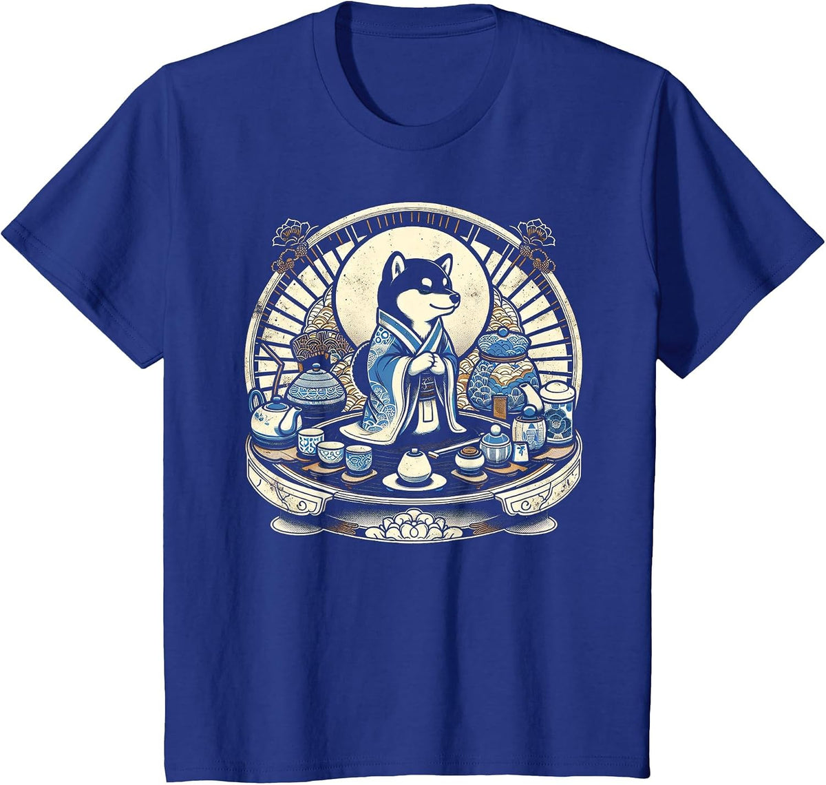Shiba Inu Tea Master T-Shirt - Royal Blue