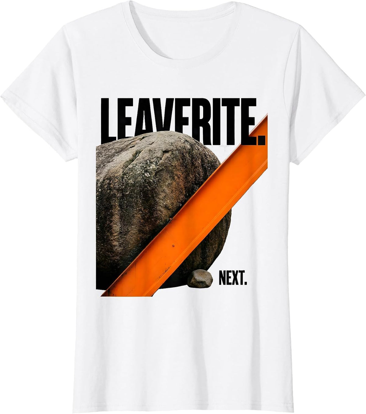 Leaverite Next Brutalist Rock Collector Geology Humor T-Shirt - White