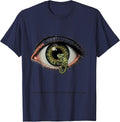 I Got Distracted By A Chameleon Again Funny Reptile Lover T-Shirt - Navy Blue