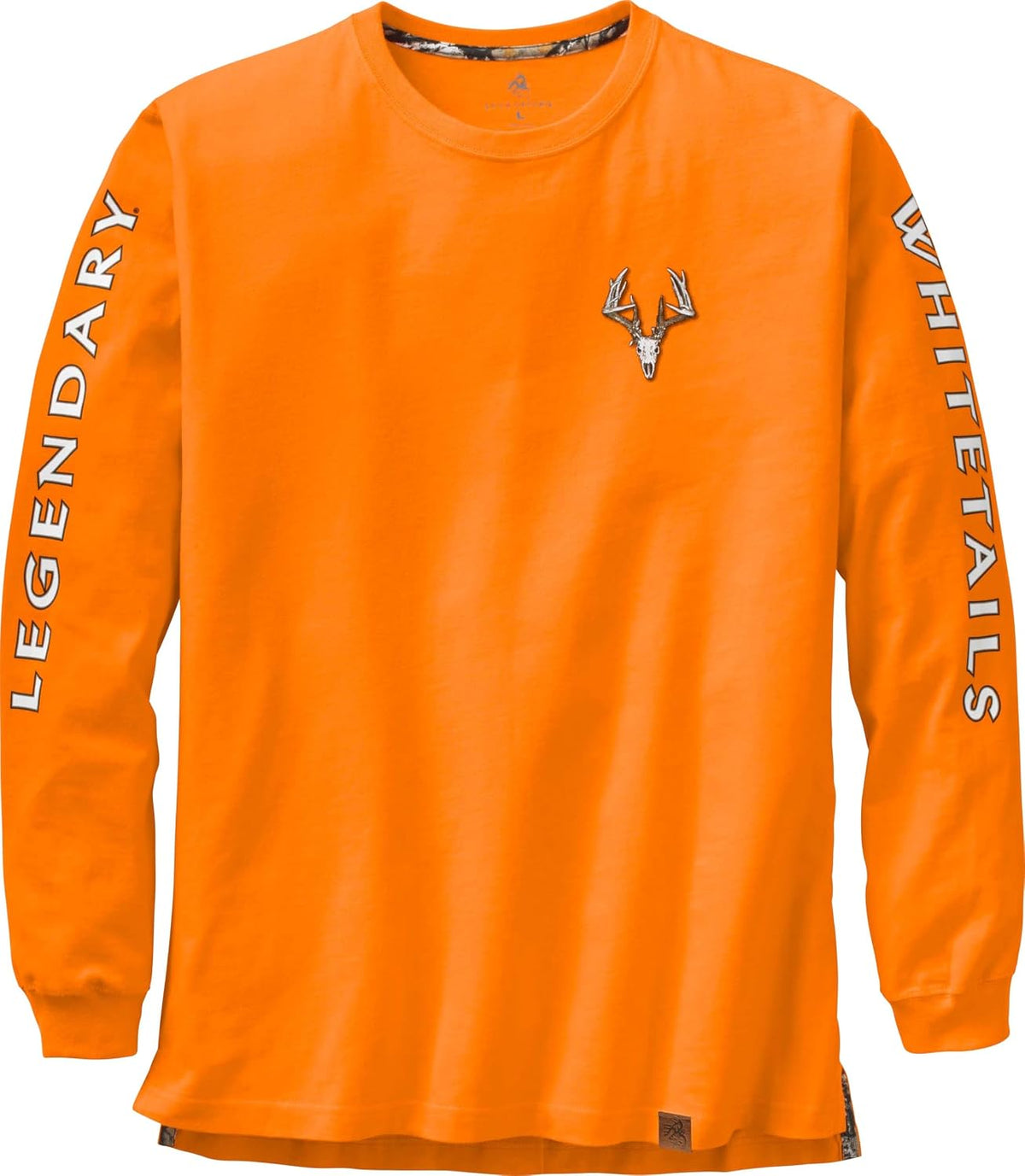 Legendary Whitetails Mens Long Sleeve T-Shirt 100% Cotton Preshrunk Tee - Tall Inferno