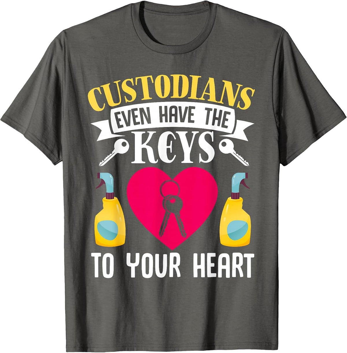 School Caregiver Appreciation T-Shirt - Asphalt Grey