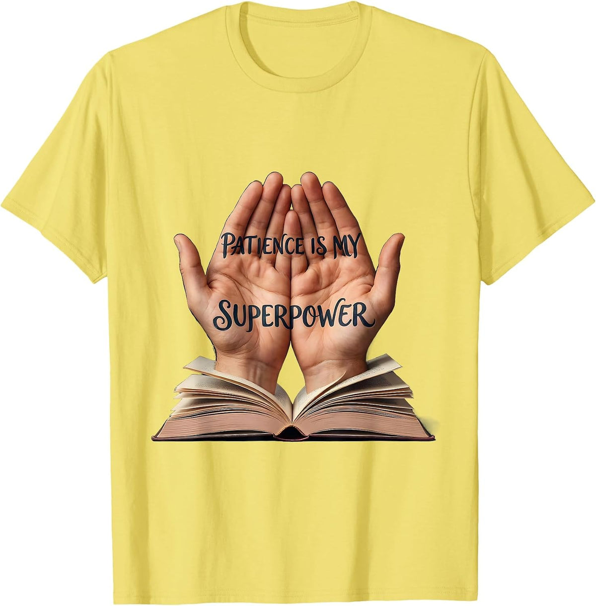 Men's Patience Is My Superpower Special Education Teacher T-Shirt - Lemon Yellow