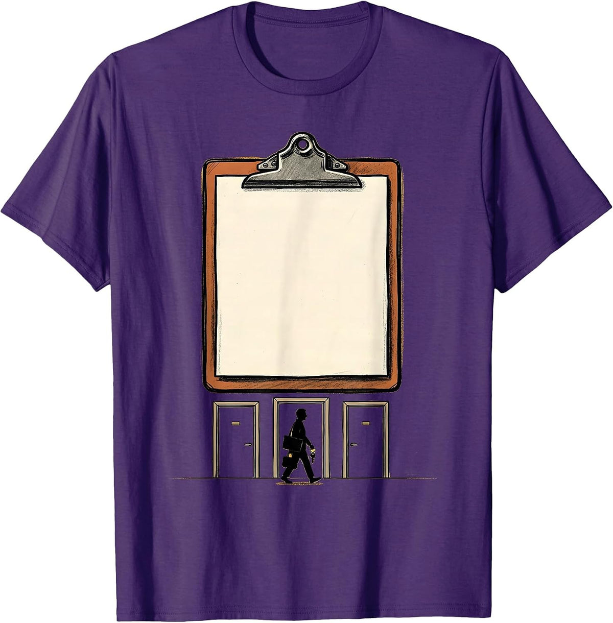 Social Worker Home Visits Humor Funny Practitioner T-Shirt - Purple
