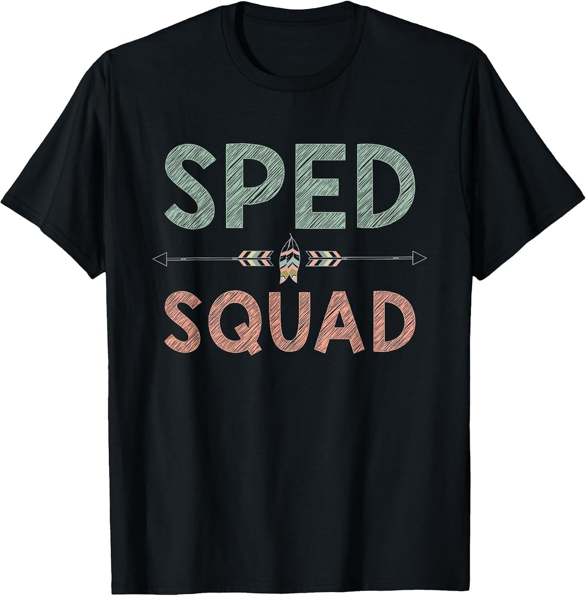 Team SPED Squad Teacher Special Ed Special Education T-Shirt - Black