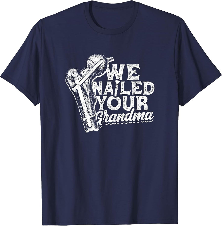 Wir haben Deine Oma Nailed - Biology T-Shirt - Navy Blue