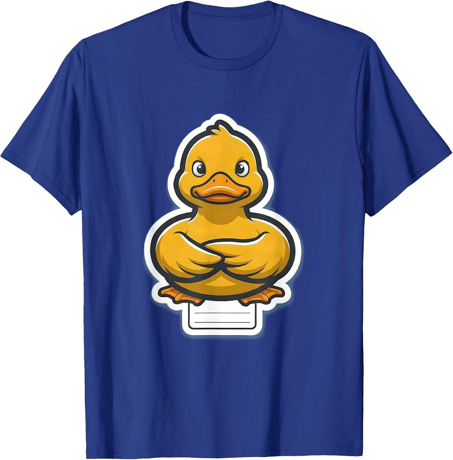 Duck Bust Sarcastic Humor Novelty Gift T-Shirt - Royal Blue