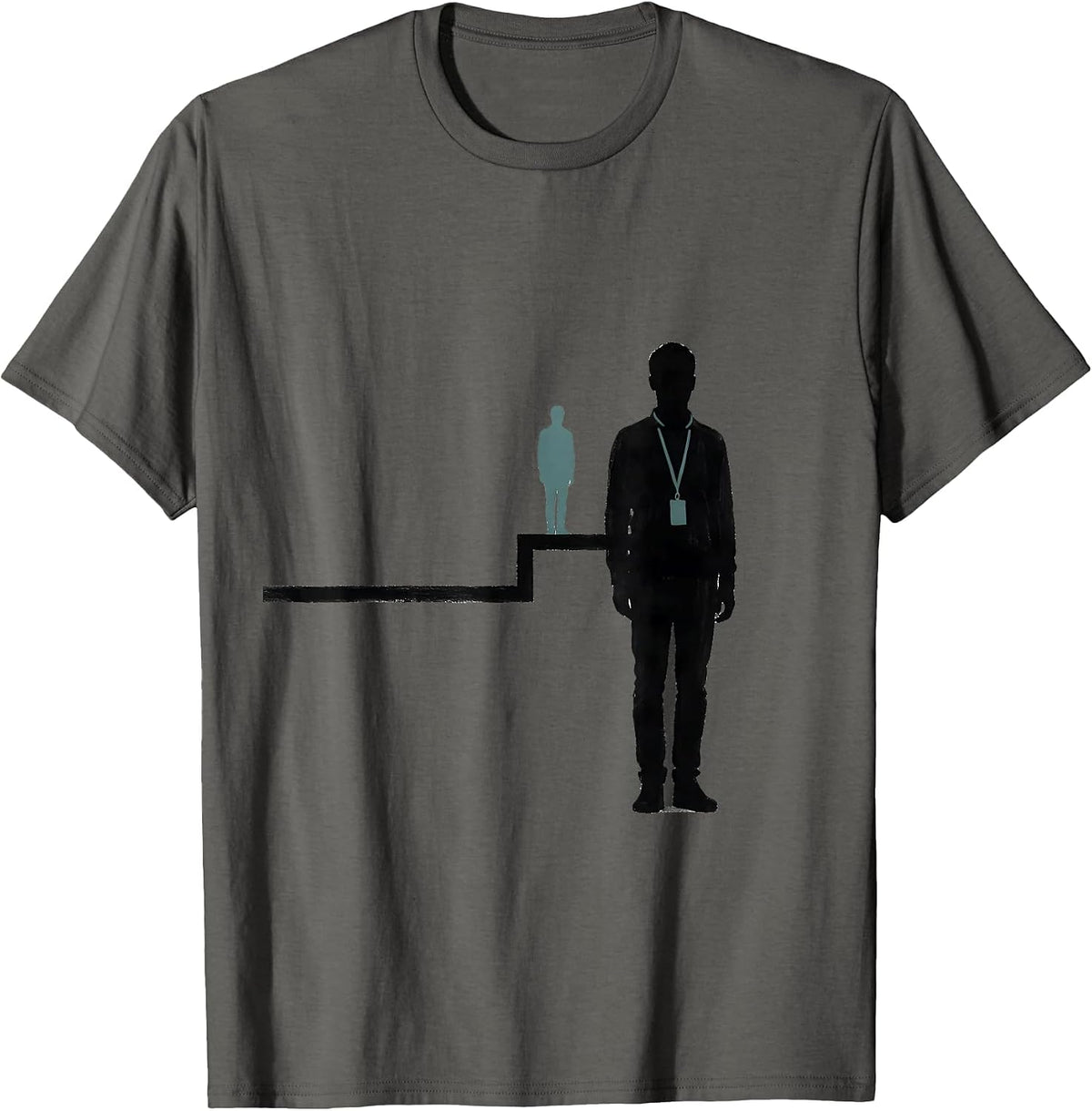 Para Support Staff Minimalist Humor Appreciation T-Shirt - Asphalt Grey