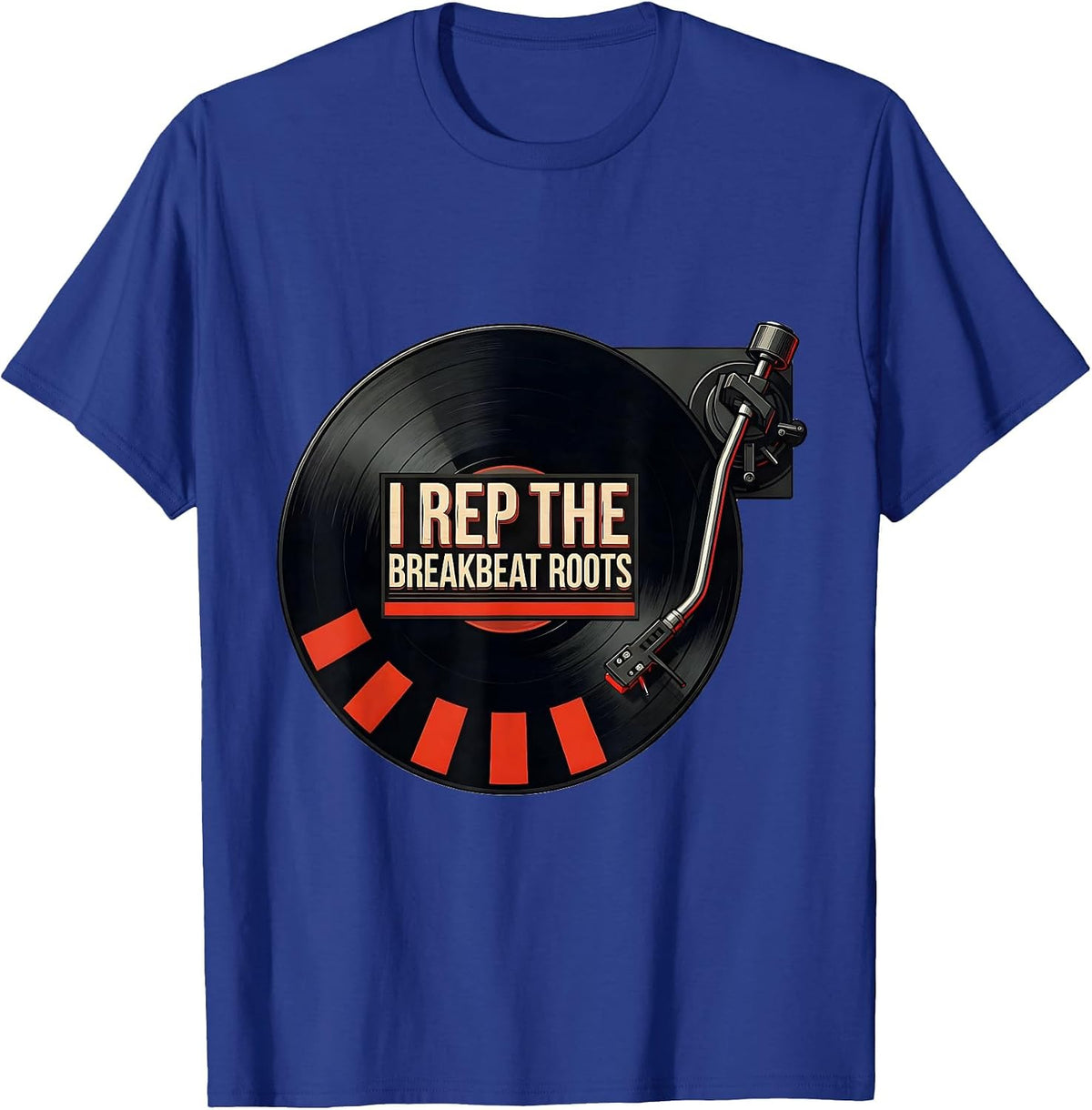 I Rep The Breakbeat Roots Urban Nostalgic Hip Hop Rap T-Shirt - Royal Blue