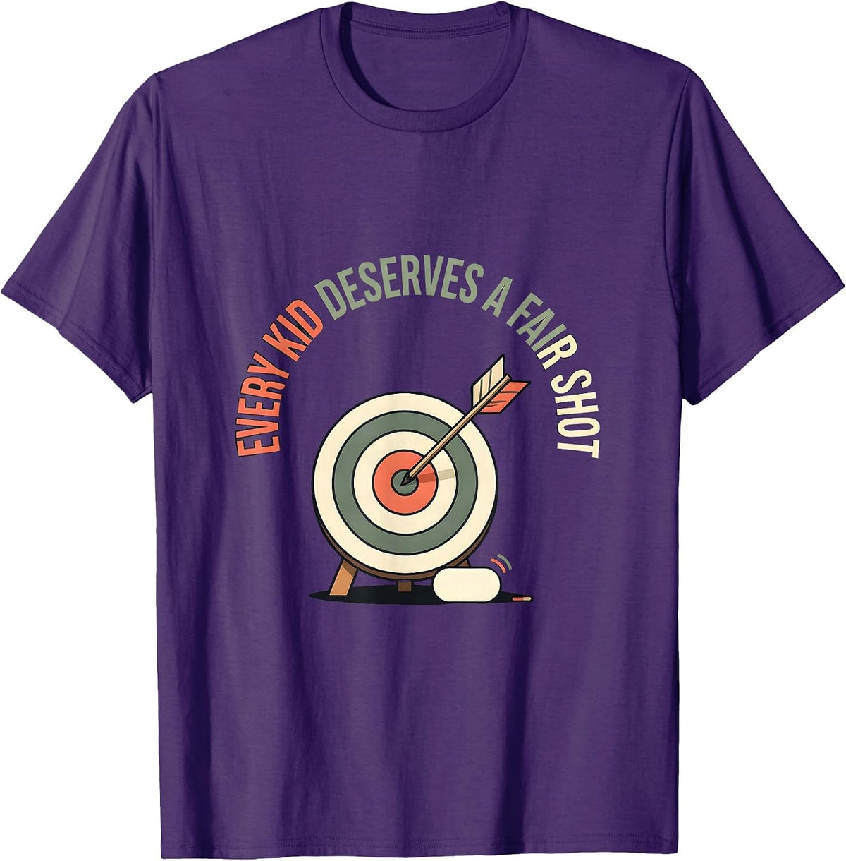 Men's Every Kid Deserves A Fair Shot Inspirational SPED Teacher T-Shirt - Purple