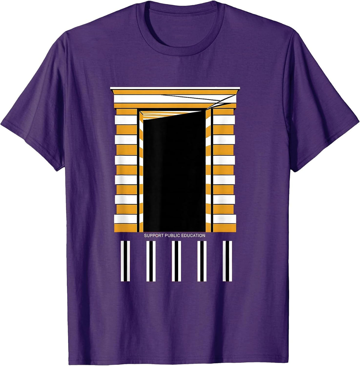 Men's Support Public Education Teacher Red For Ed Protest T-Shirt - Purple