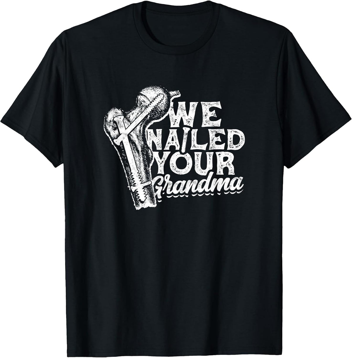 Wir haben Deine Oma Nailed - Biology T-Shirt - Black